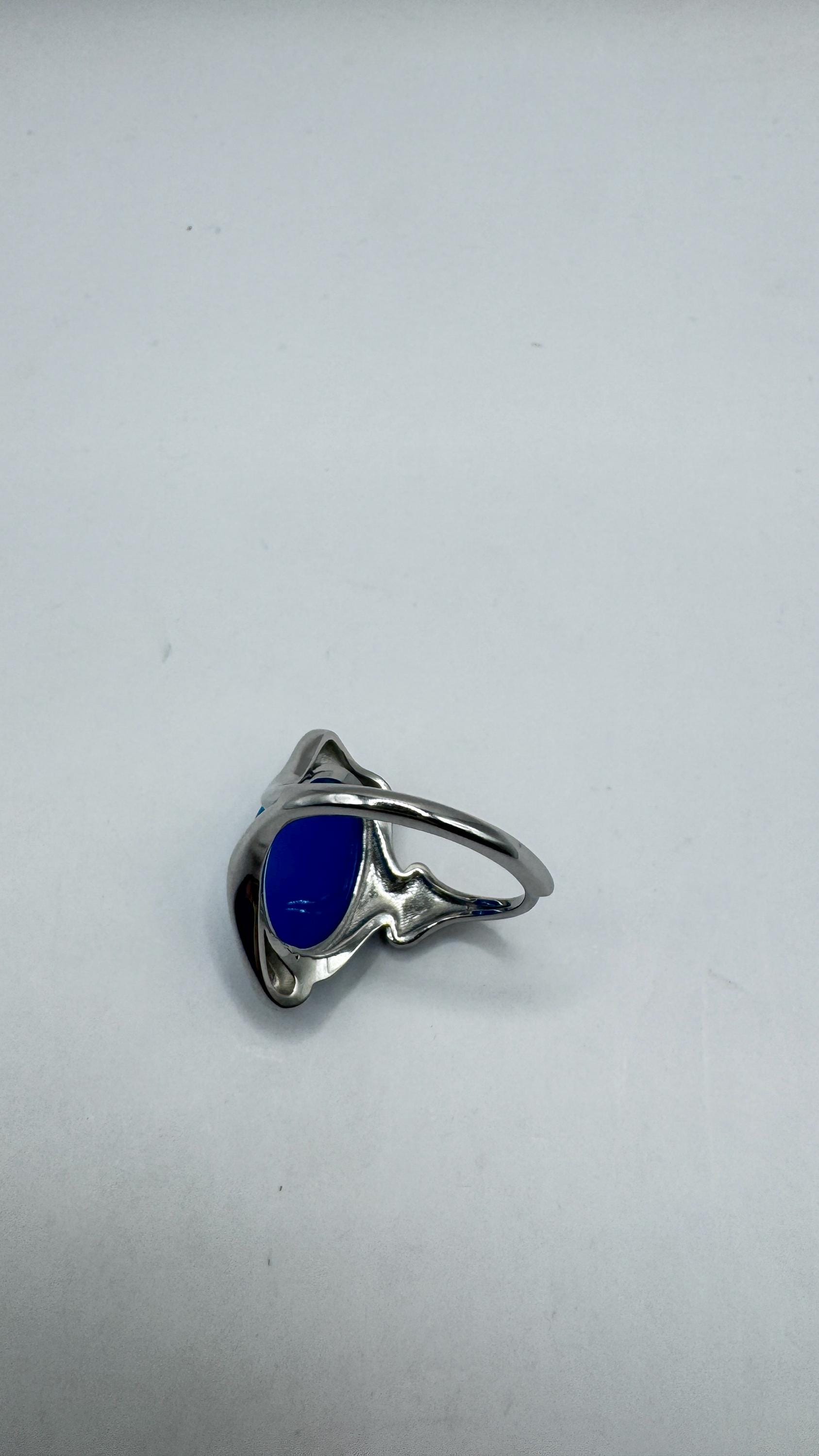 Vintage Cameo 925 Sterling Silver Cocktail Ring