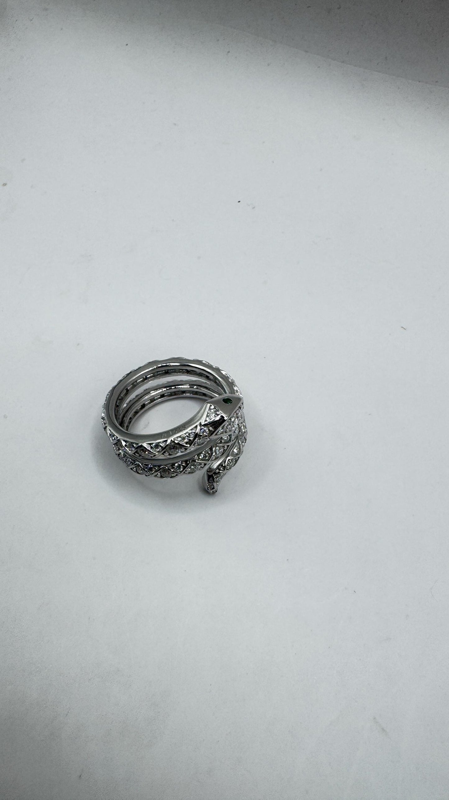 Vintage Snake Ring Sterling Silver Adjustable