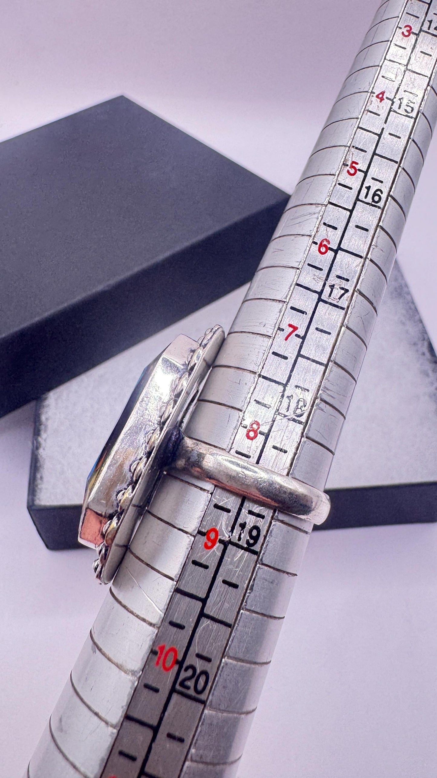 Vintage Rainbow Glass Ring