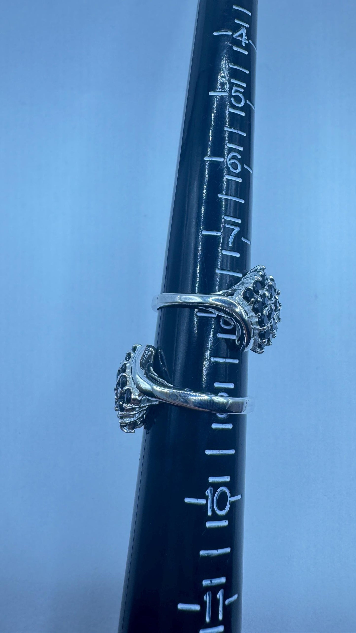 Vintage Blue sapphire 925 Sterling Silver Ring
