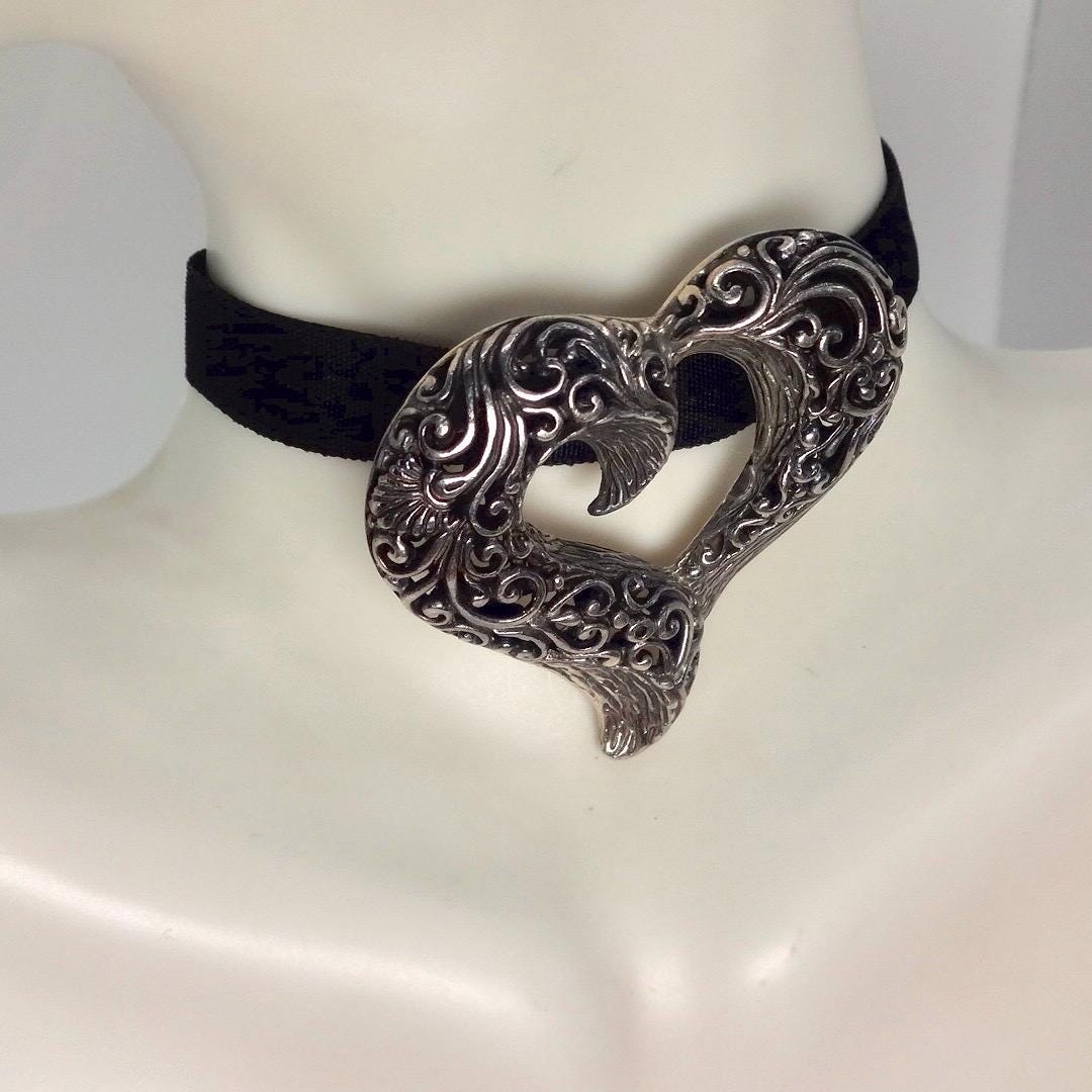 Vintage Handmade Genuine Marcasite 925 Sterling Silver valentine Heart Brooch