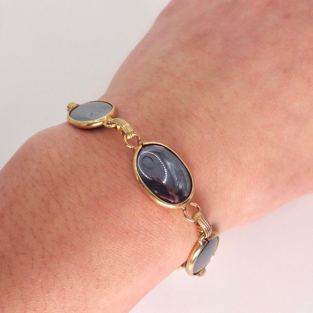 Vintage Hemite Bracelet Golden filled