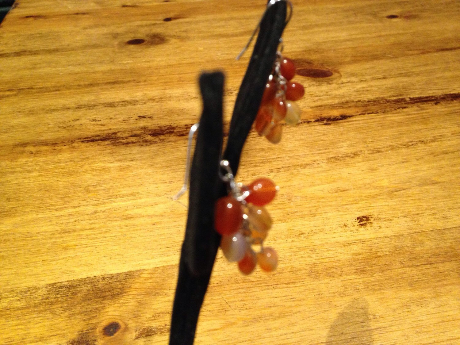 Carnelian Sterling Silver Dangle Earrings