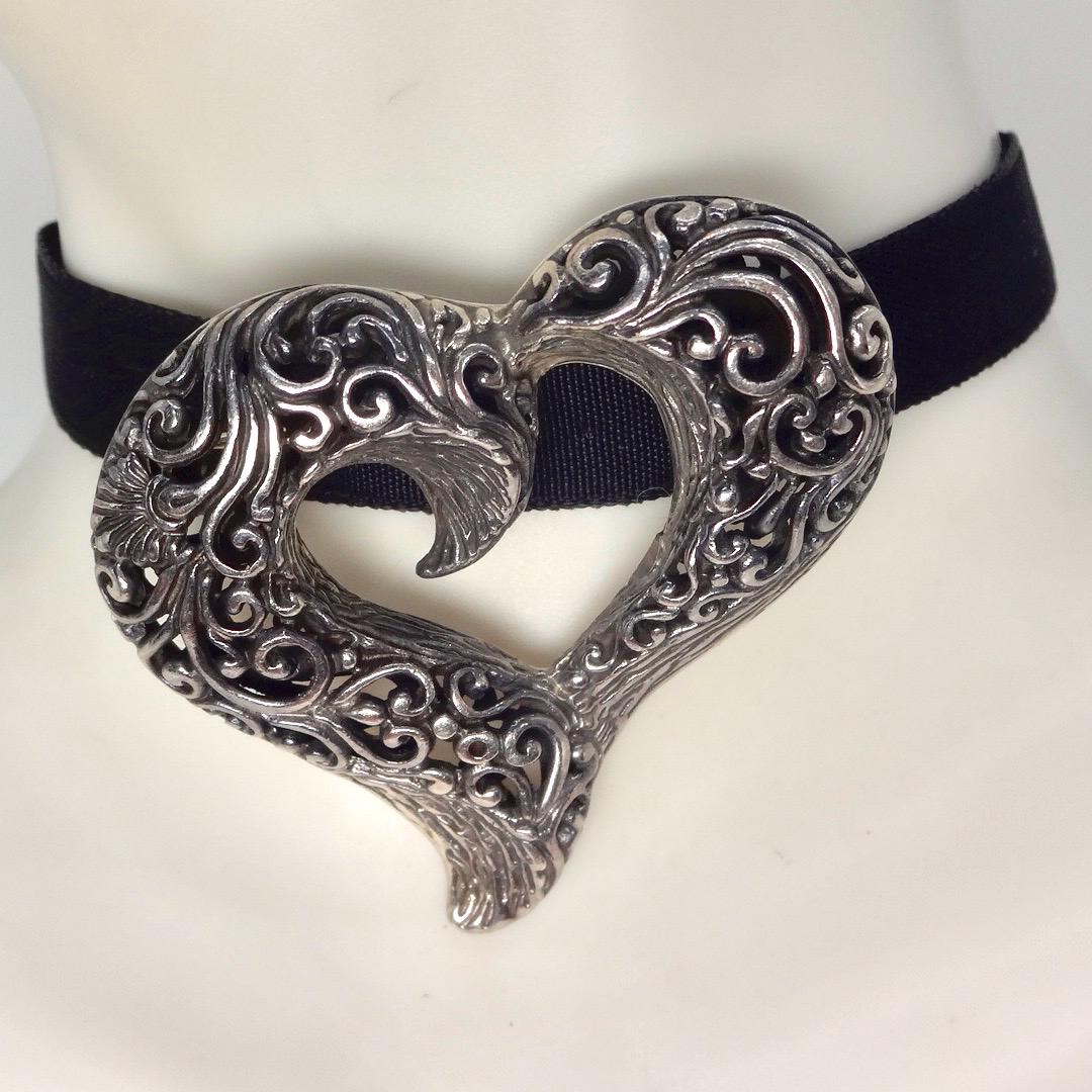 Vintage Handmade Genuine Marcasite 925 Sterling Silver valentine Heart Brooch