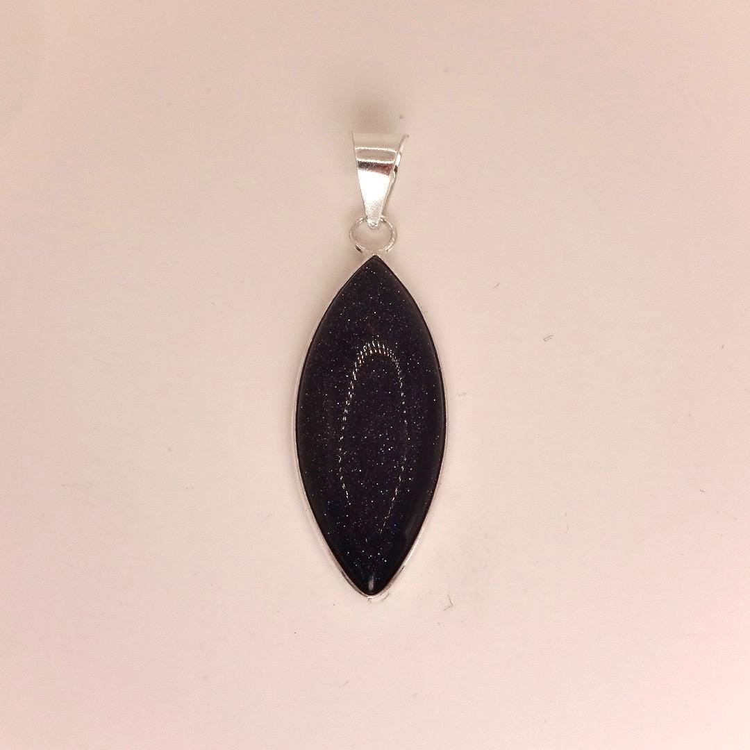 Vintage Black Sandstone silver collar necklace choker