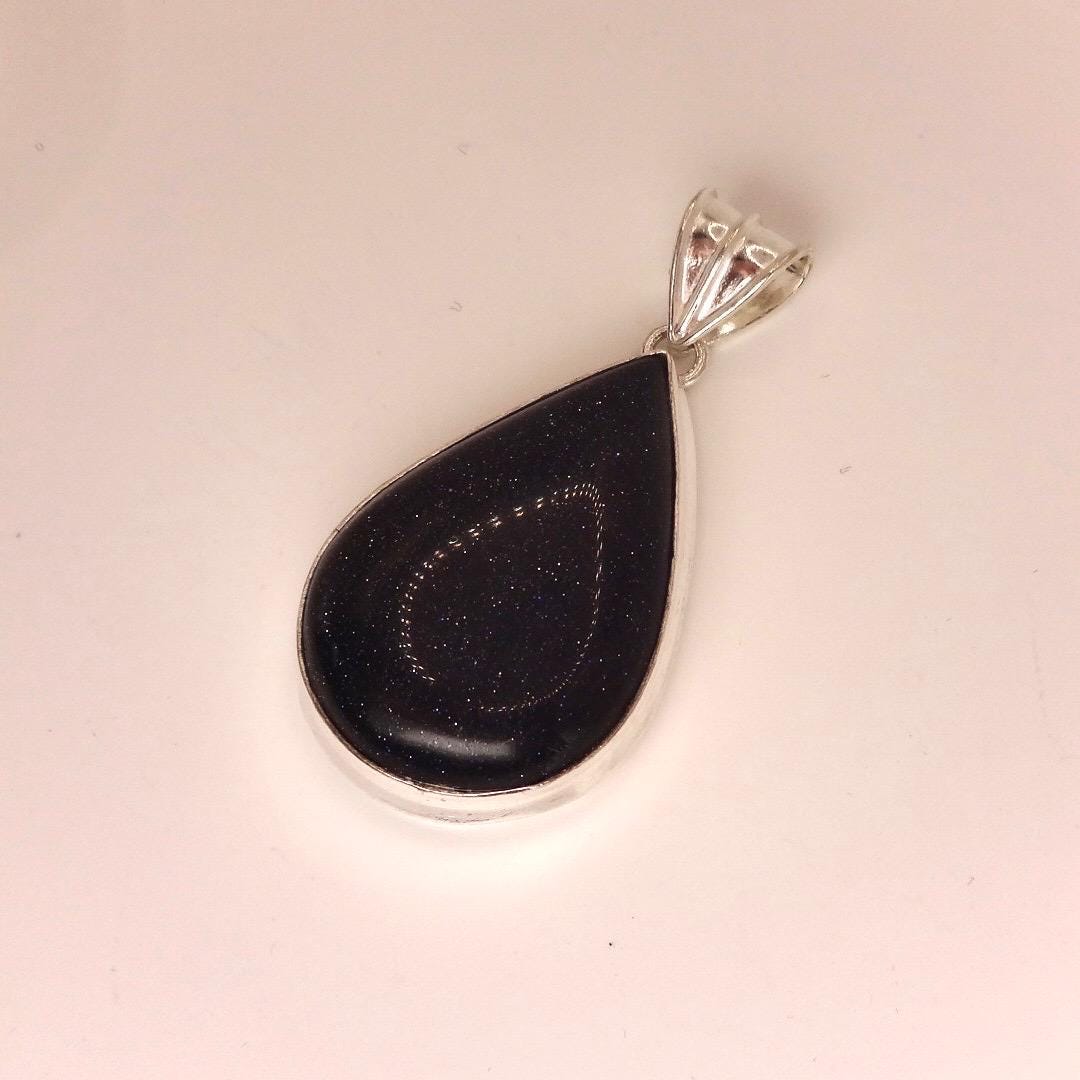 Vintage Black Sandstone silver collar necklace choker