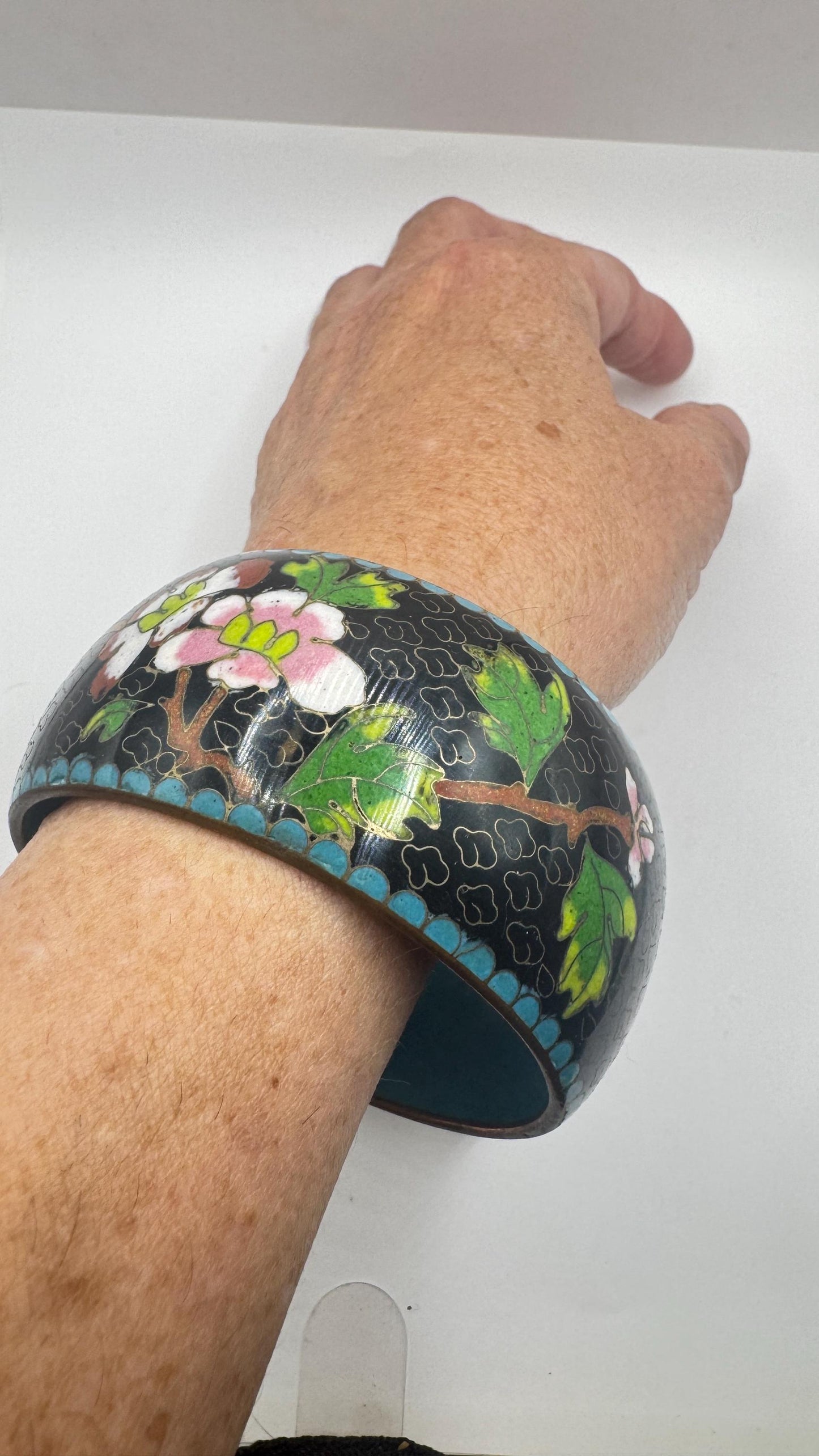 Vintage 925 Sterling Silver Cuff Bangle Bracelet