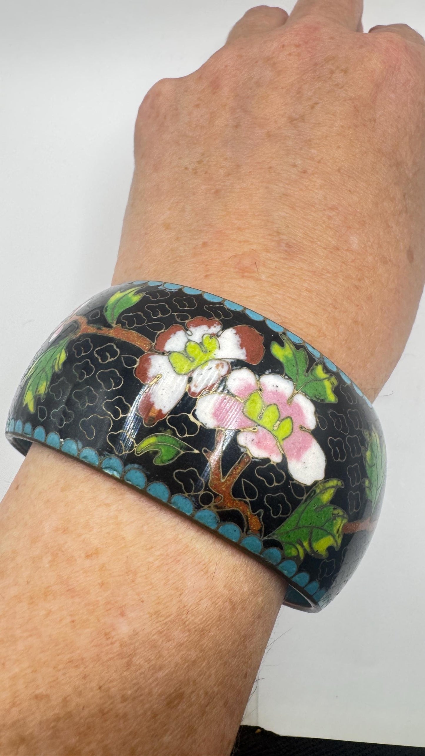 Vintage 925 Sterling Silver Cuff Bangle Bracelet
