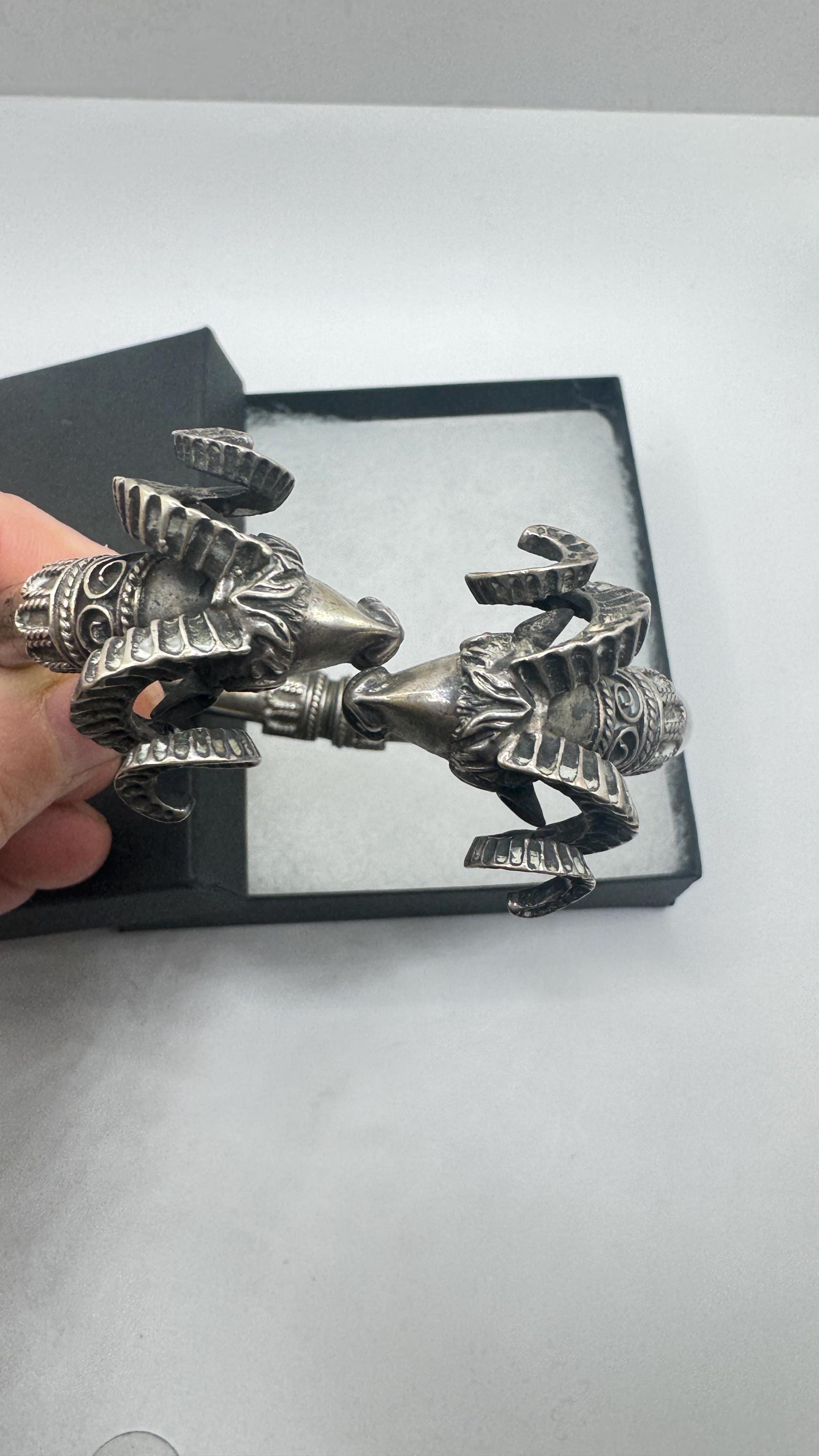 Vintage Butterfly 925 Sterling Silver Cuff Bangle Bracelet