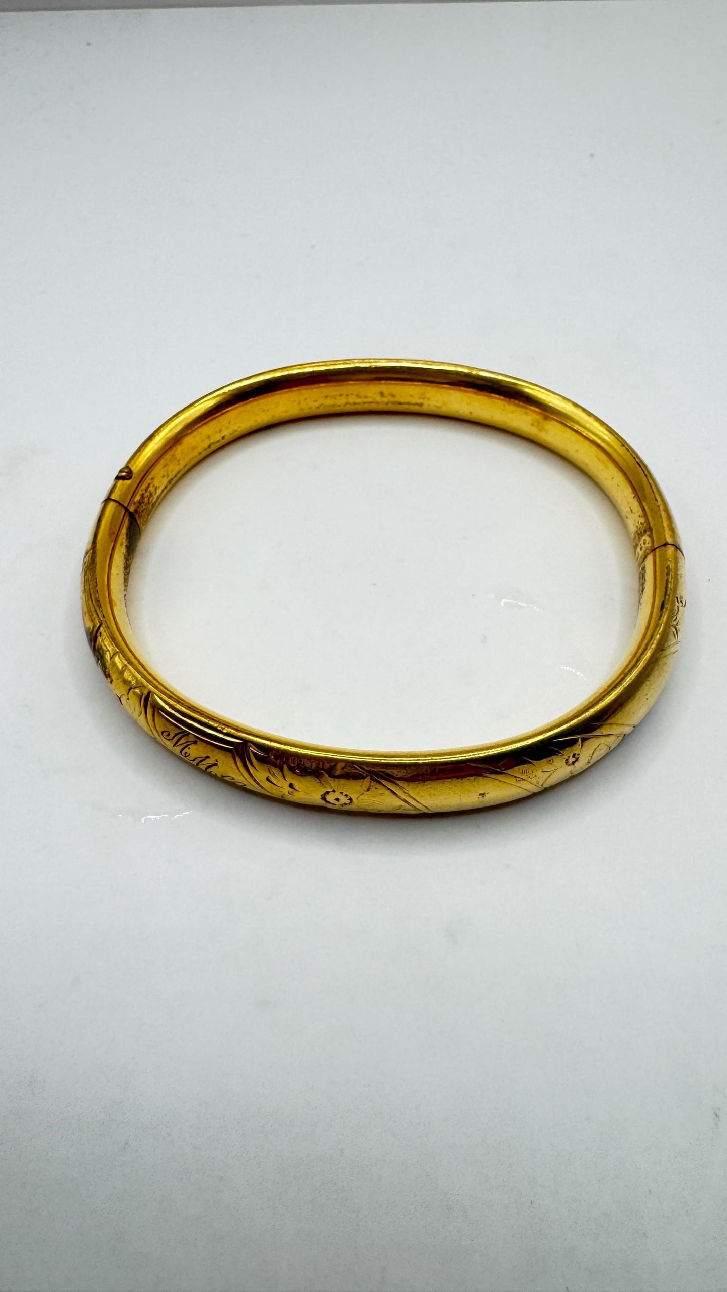 Vintage Bangle Bracelet Gold filled