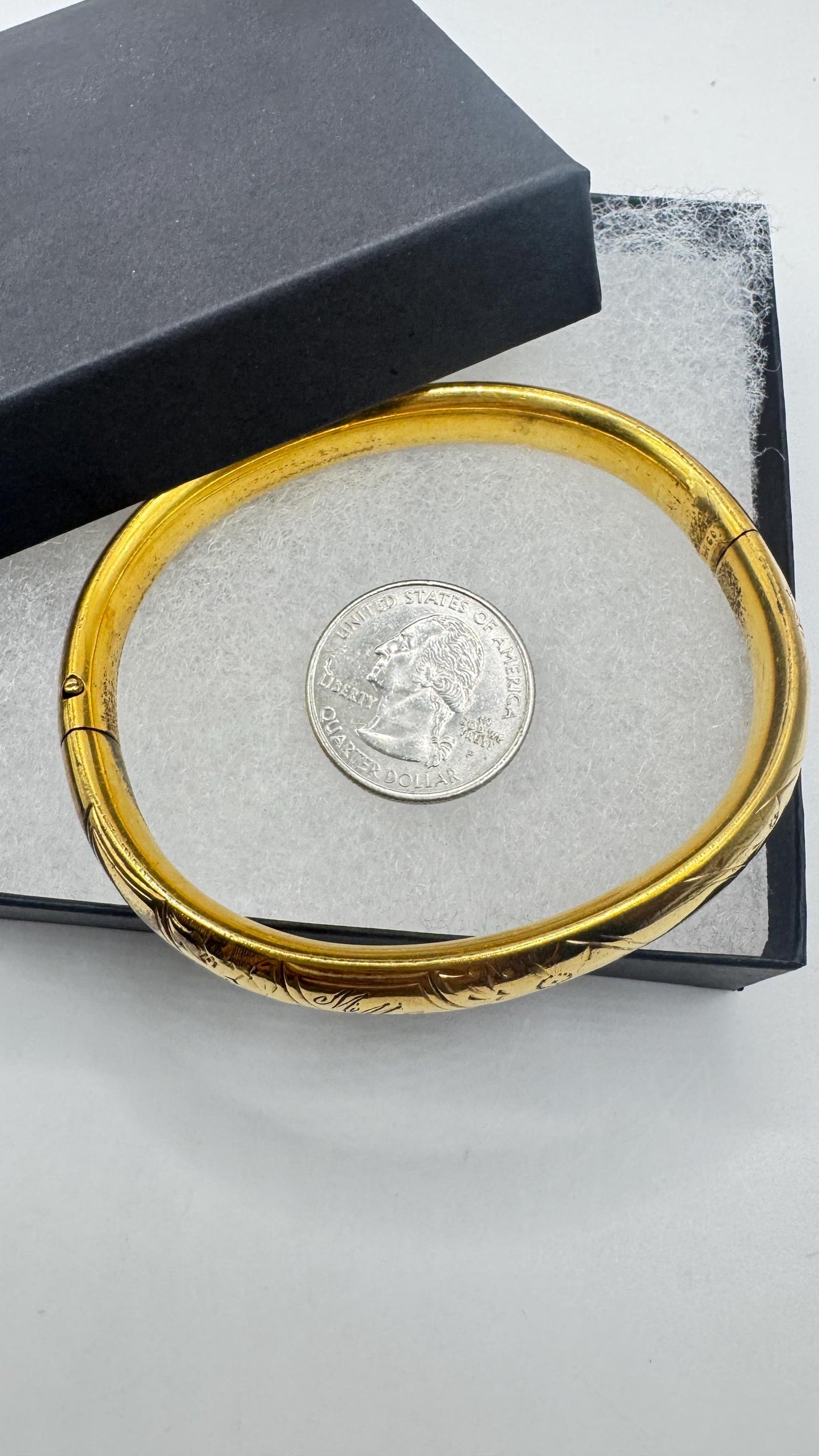 Vintage Bangle Bracelet Gold filled
