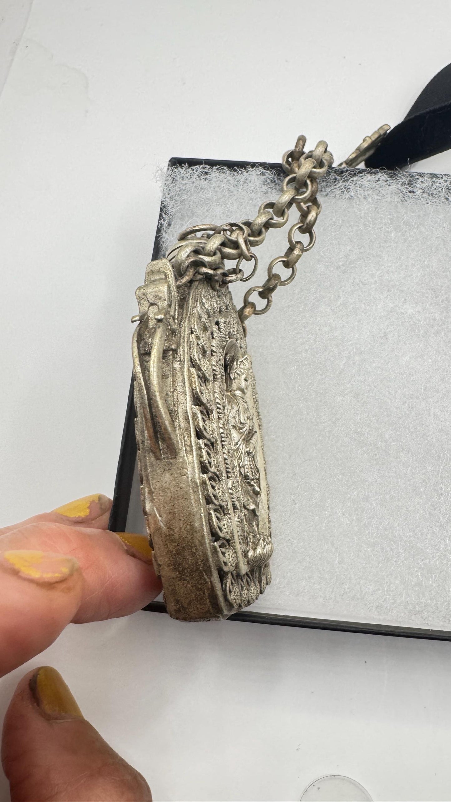 Vintage Buddist Bottle 925 Sterling silver Pendant Necklace