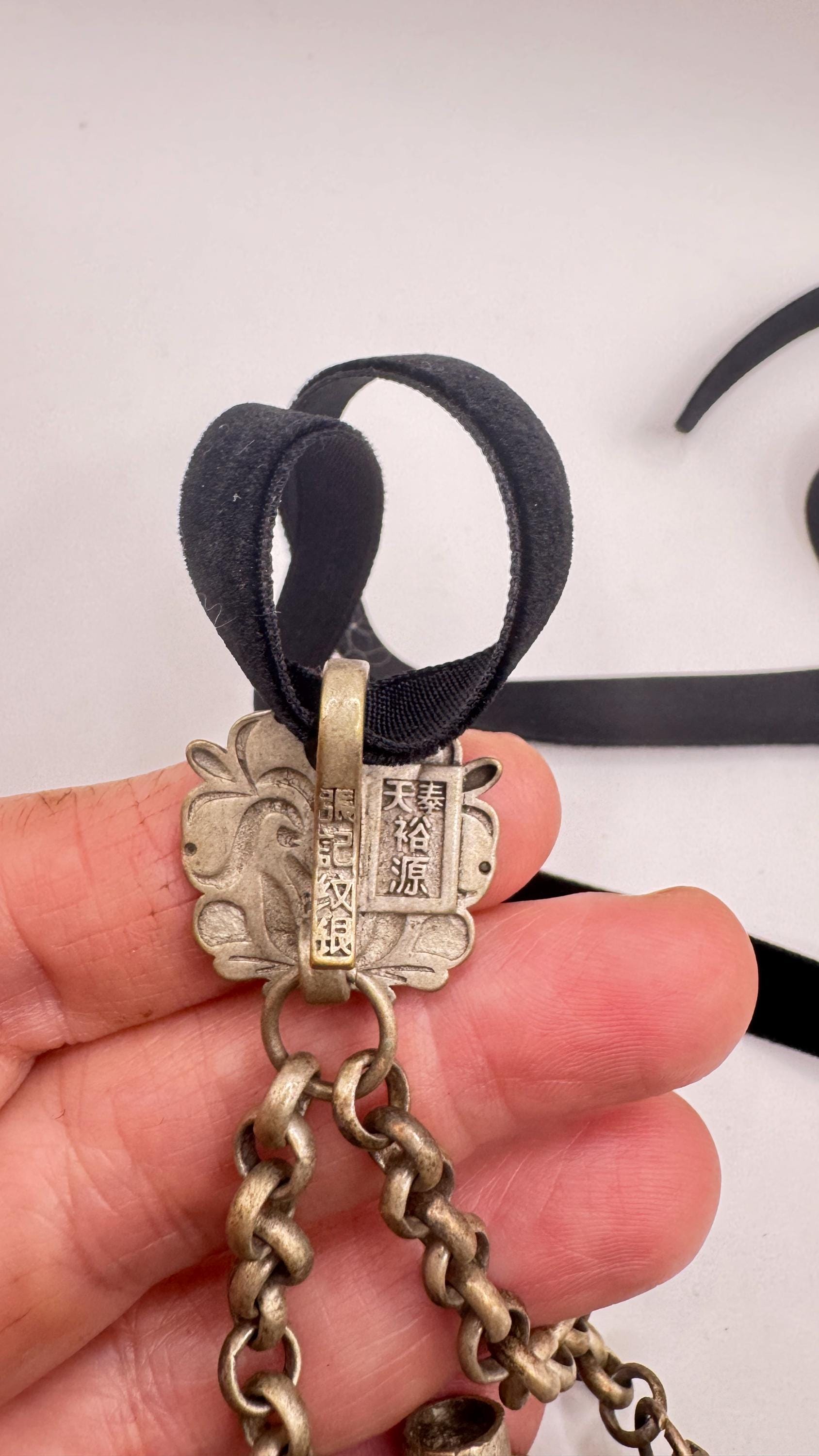 Vintage Buddist Bottle 925 Sterling silver Pendant Necklace
