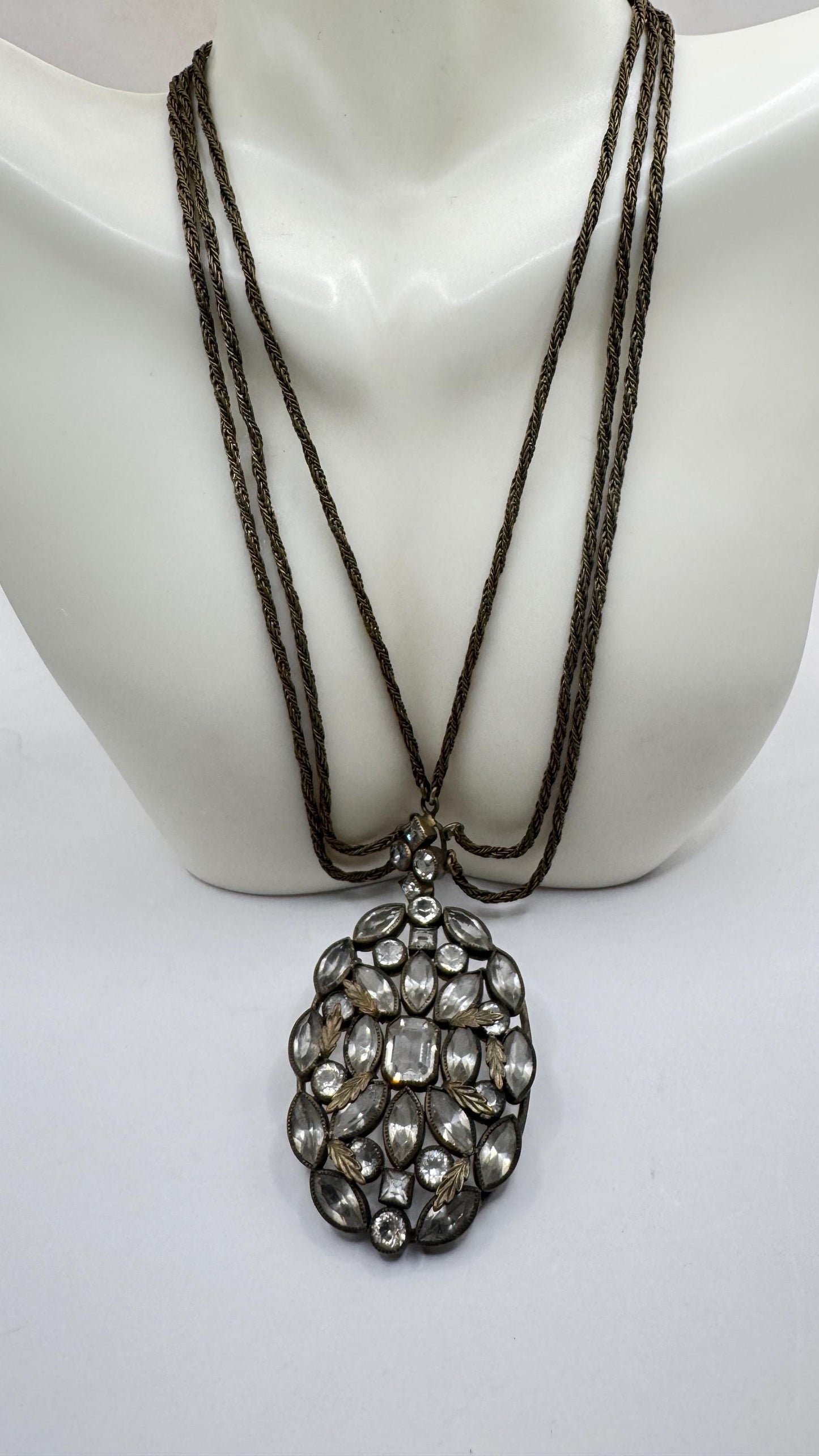Vintage Bronze Cascade Choker necklace