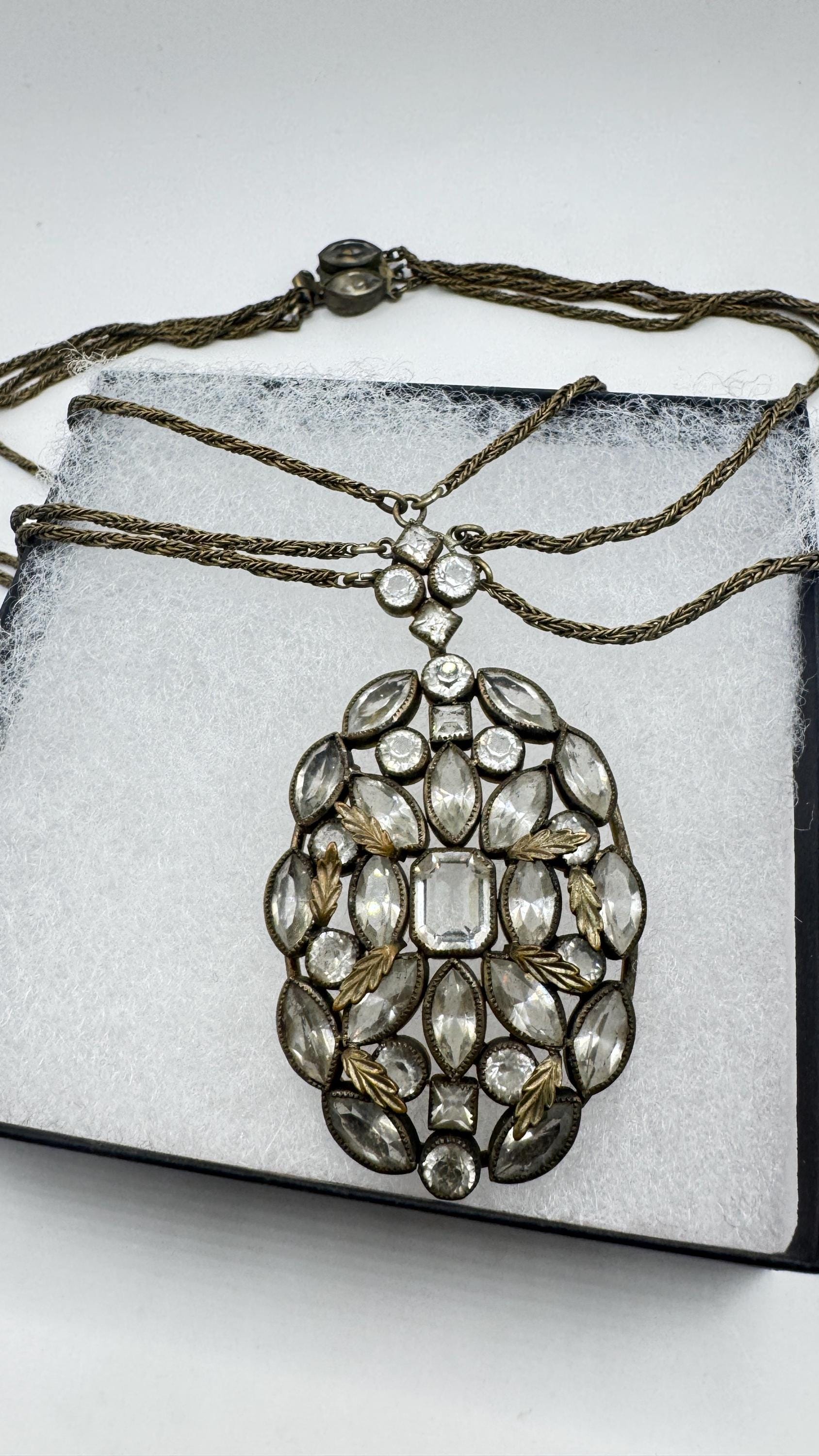 Vintage Bronze Cascade Choker necklace