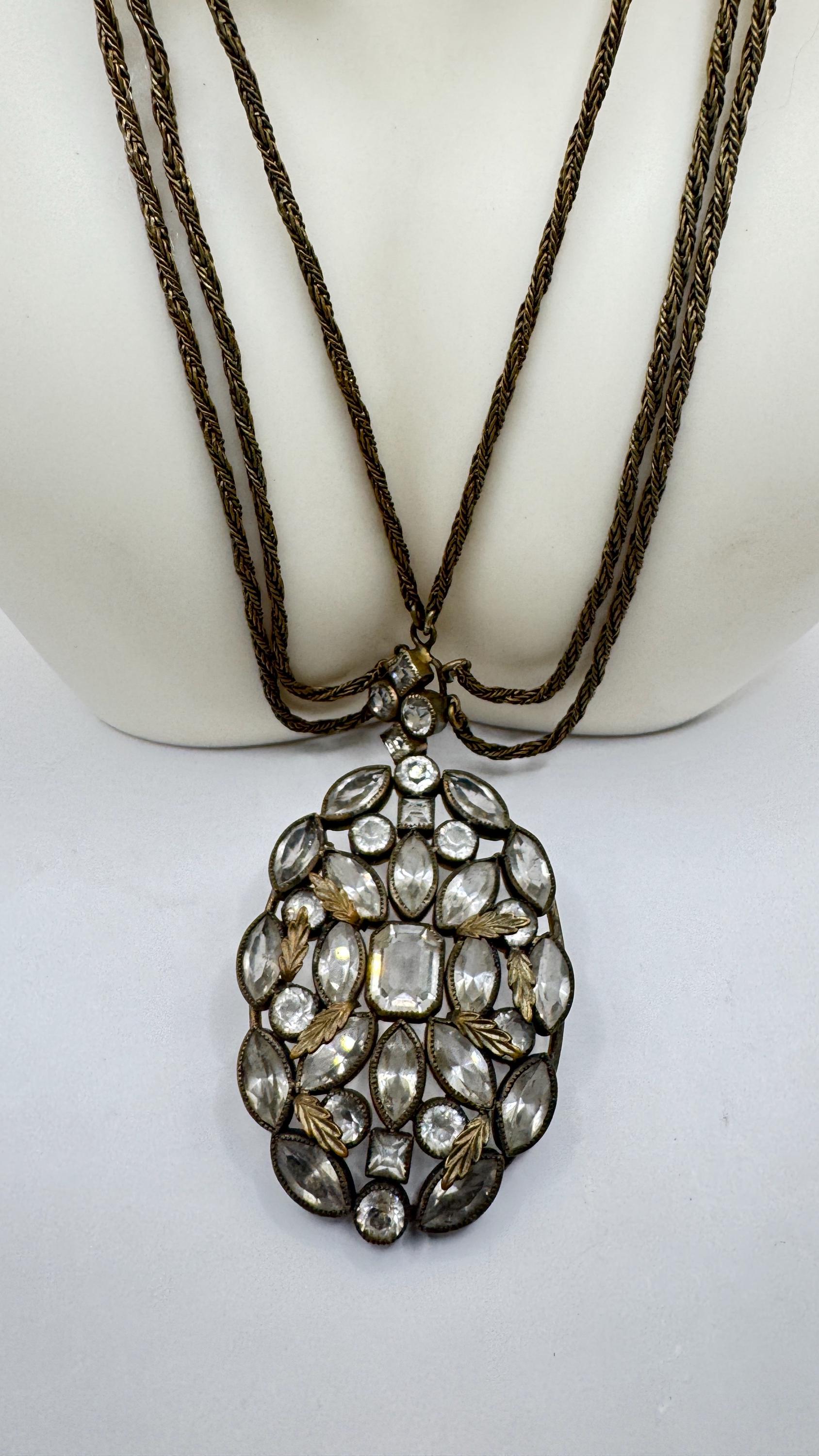 Vintage Bronze Cascade Choker necklace