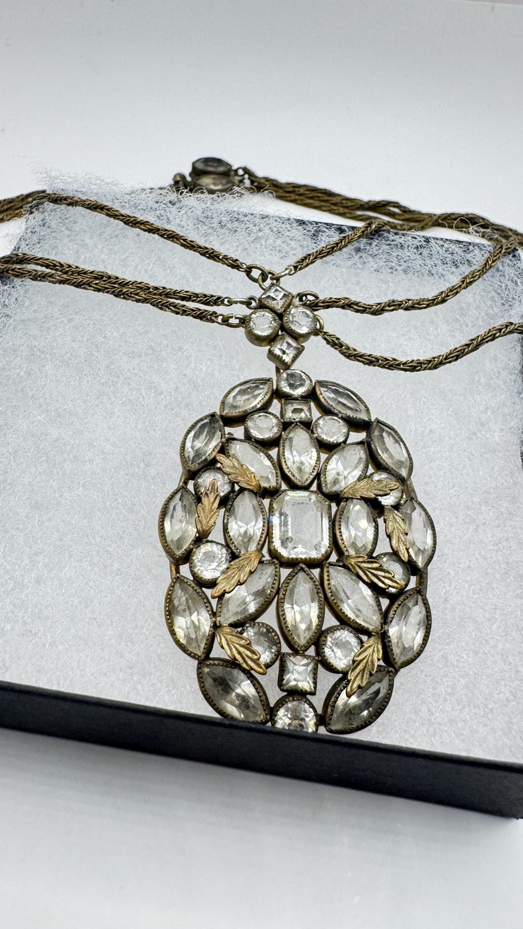 Vintage Bronze Cascade Choker necklace