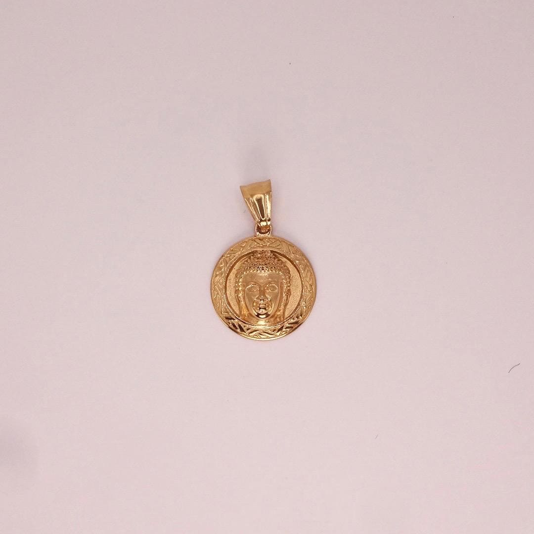 Vintage Buddha Choker Golden Finish Necklace Pendant