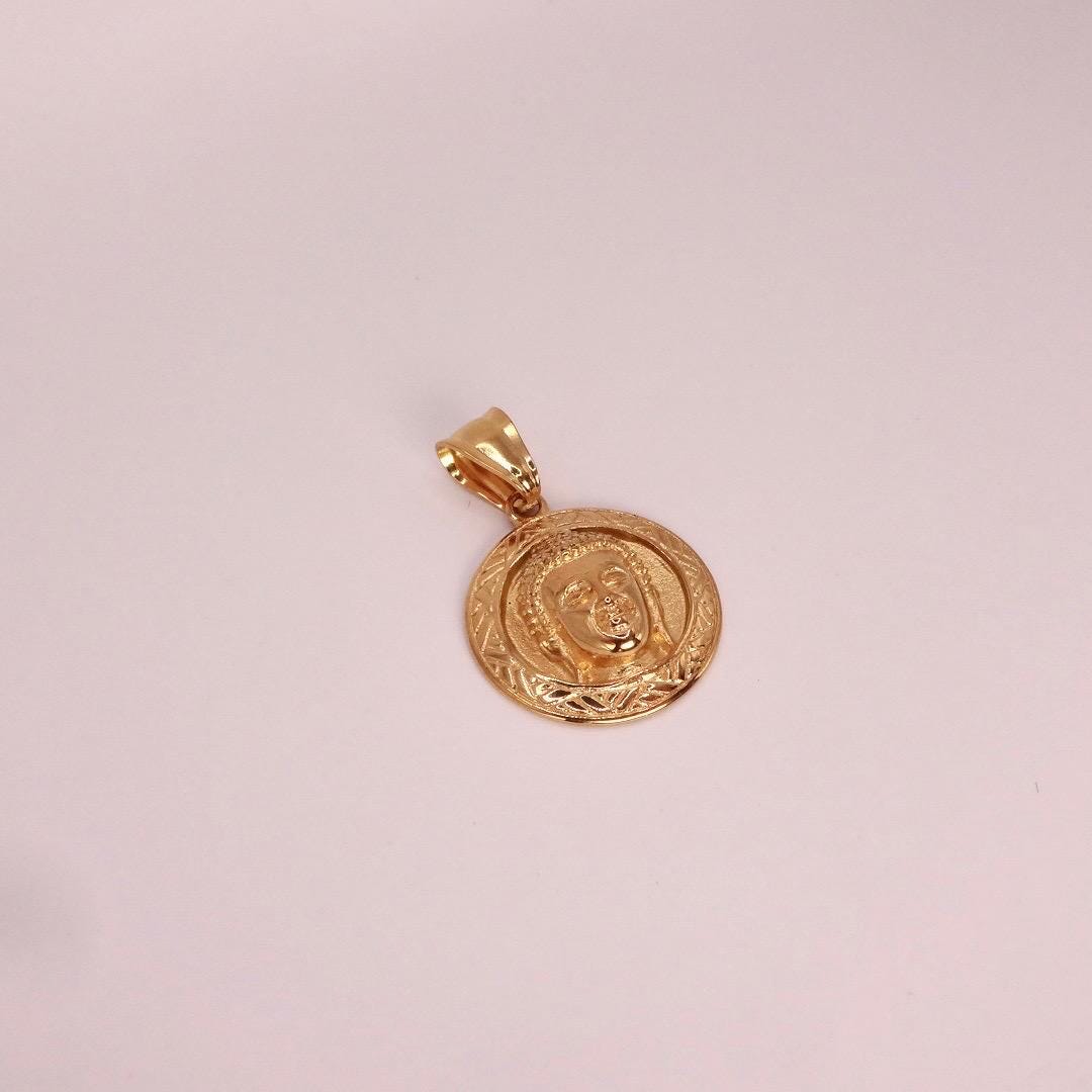 Vintage Buddha Choker Golden Finish Necklace Pendant