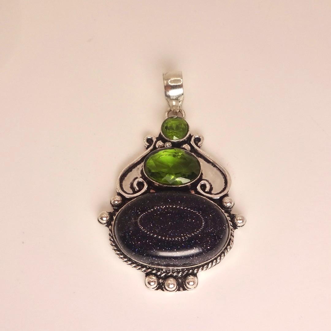 Vintage Black Sandstone silver collar necklace choker
