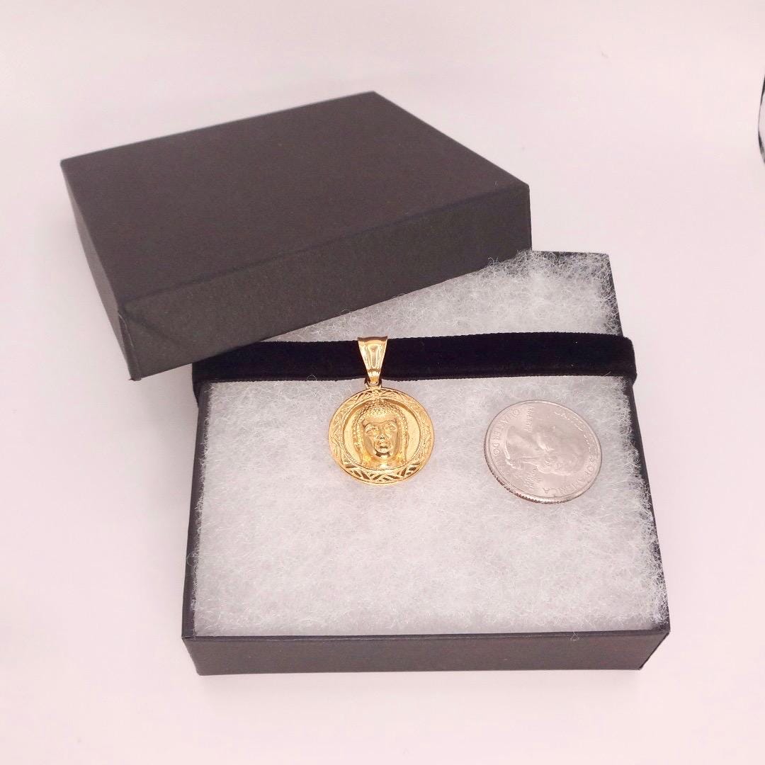 Vintage Buddha Choker Golden Finish Necklace Pendant