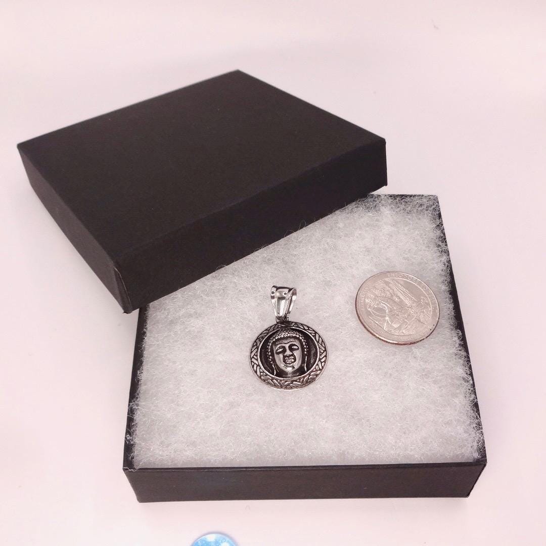 Vintage Buddha Choker Silver Necklace Pendant