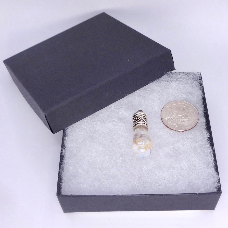 Vintage White Floating Opal Choker 925 Sterling Silver Chain Necklace Choker