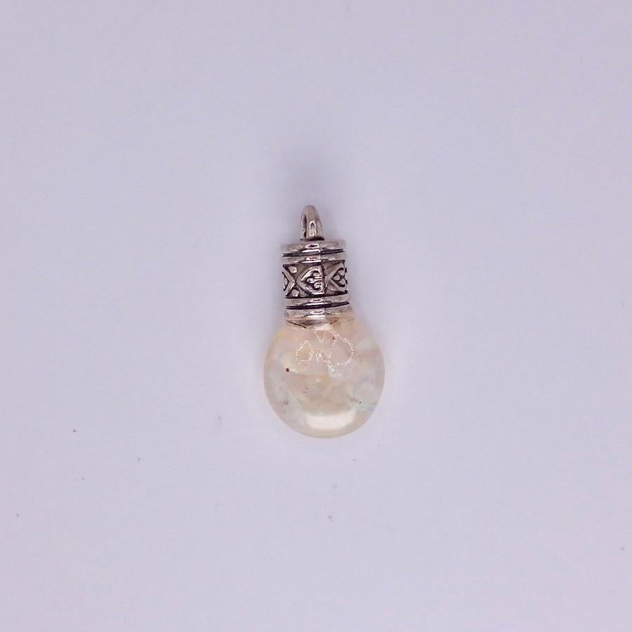 Vintage White Floating Opal Choker 925 Sterling Silver Chain Necklace Choker