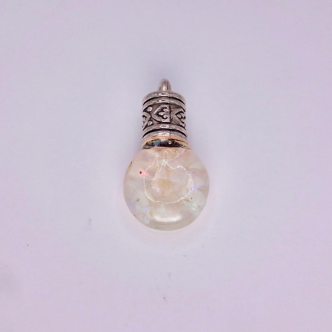 Vintage White Floating Opal Choker 925 Sterling Silver Chain Necklace Choker