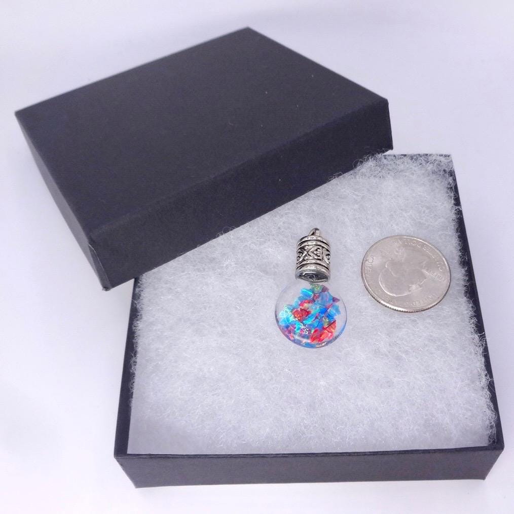 Vintage Blue White Floating Opal Choker 925 Sterling Silver Chain Necklace Choker