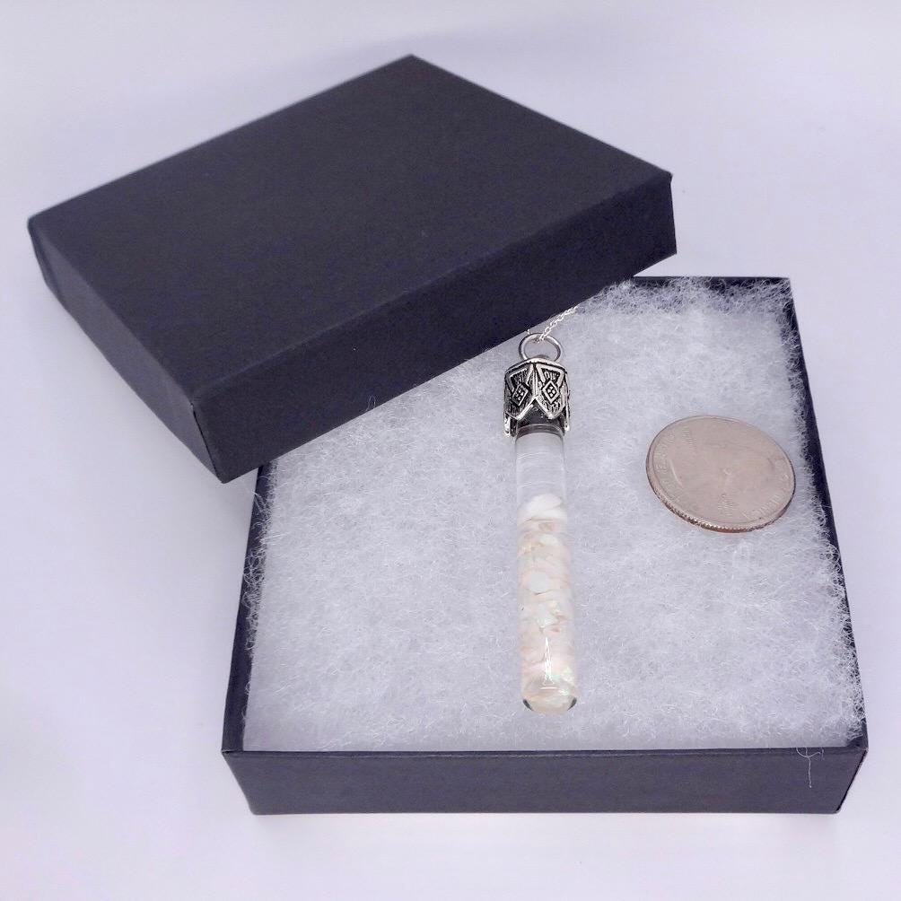 Vintage White Floating Opal Choker 925 Sterling Silver Chain Necklace Choker