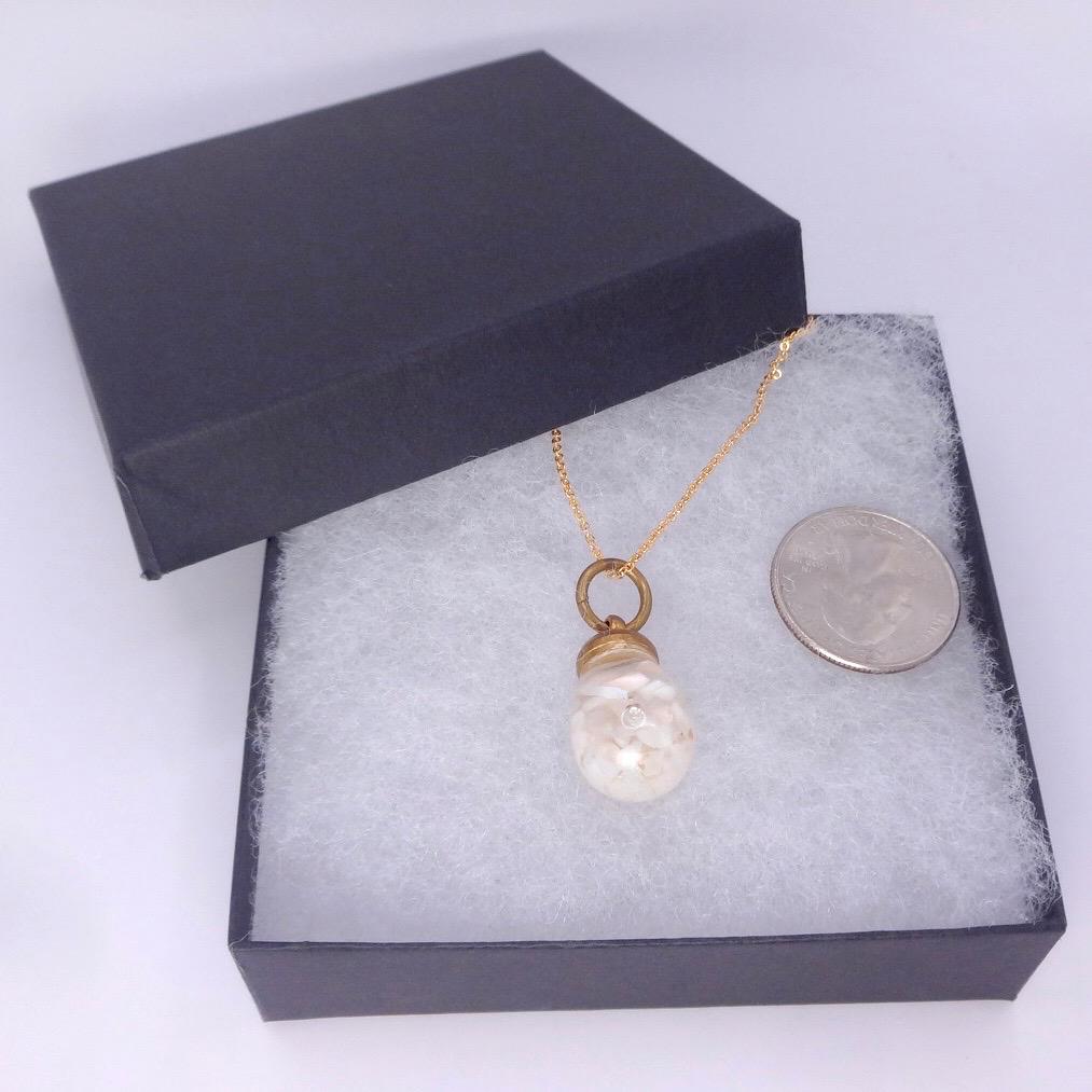 Vintage White Floating Opal Choker Gold Filled Chain Necklace Choker