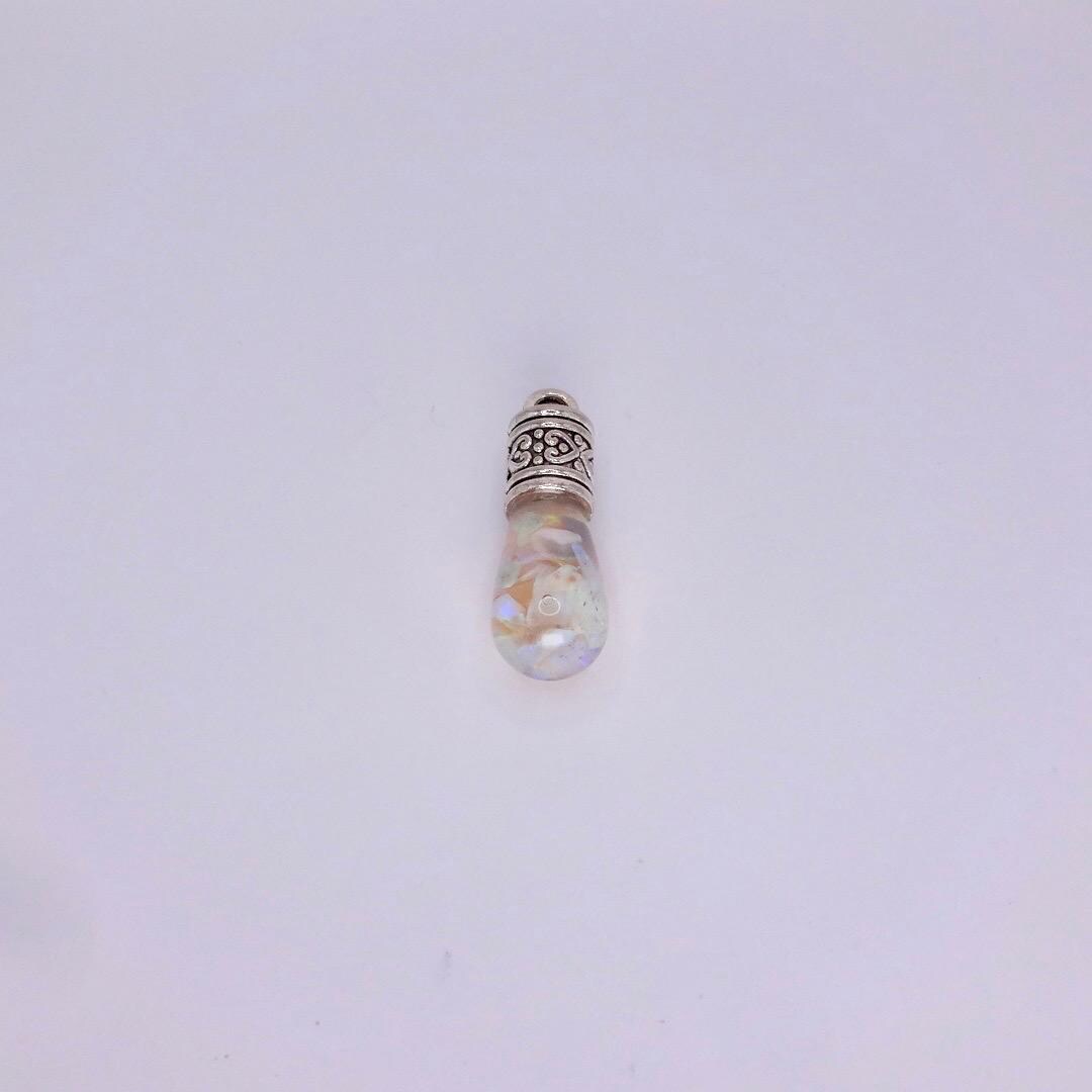 Vintage White Floating Opal Choker 925 Sterling Silver Chain Necklace Choker
