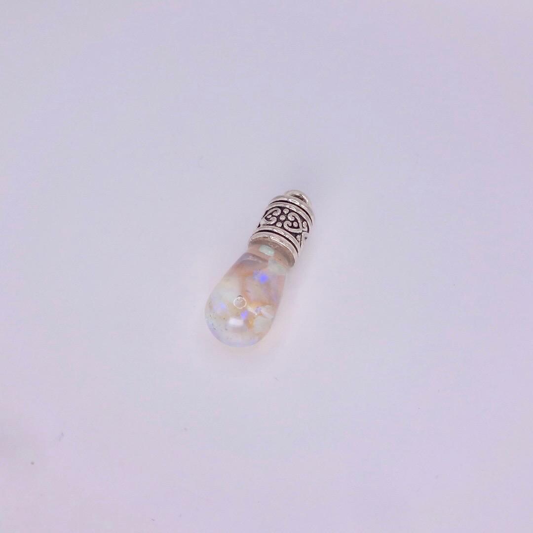 Vintage White Floating Opal Choker 925 Sterling Silver Chain Necklace Choker