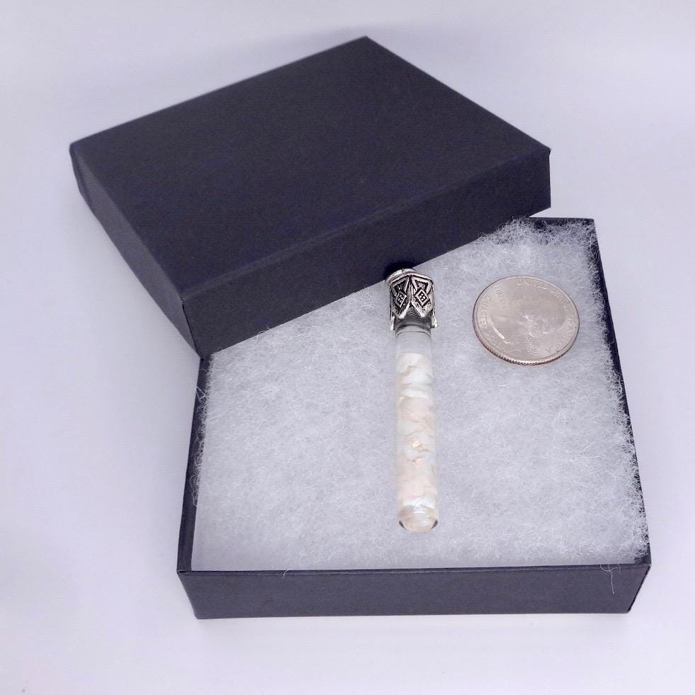 Vintage White Floating Opal Choker 925 Sterling Silver Chain Necklace Choker