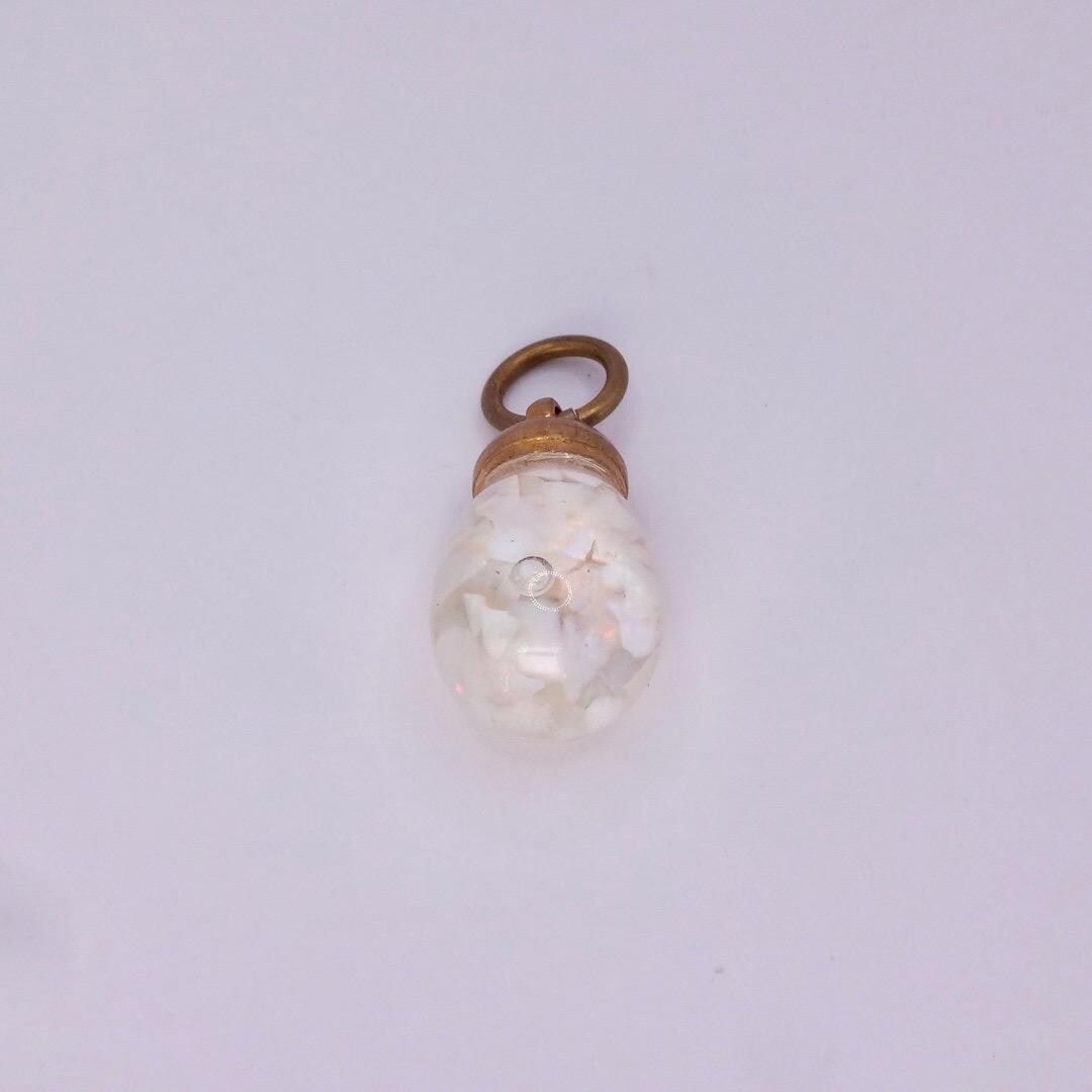 Vintage White Floating Opal Choker Gold Filled Chain Necklace Choker