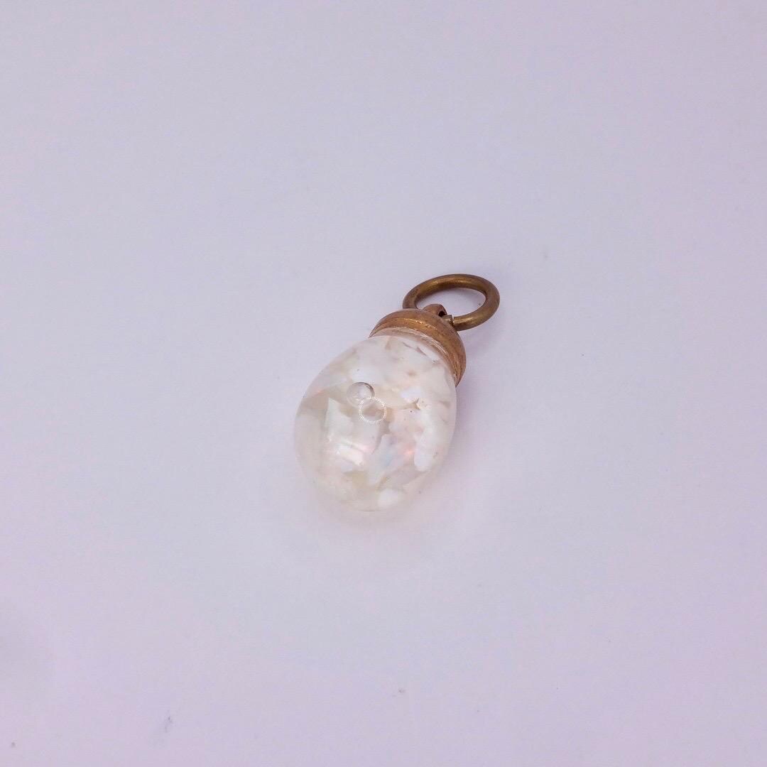 Vintage White Floating Opal Choker Gold Filled Chain Necklace Choker