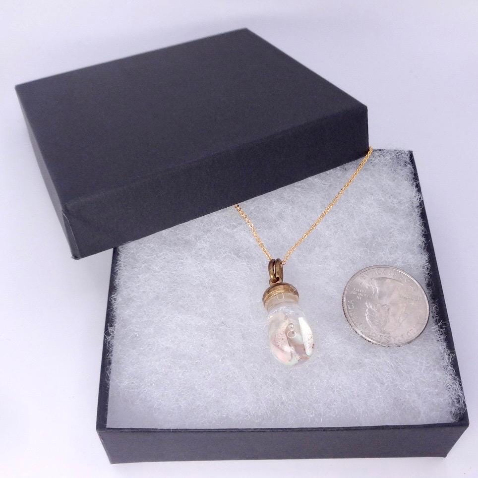 Vintage White Floating Opal Choker Gold Filled Chain Necklace Choker