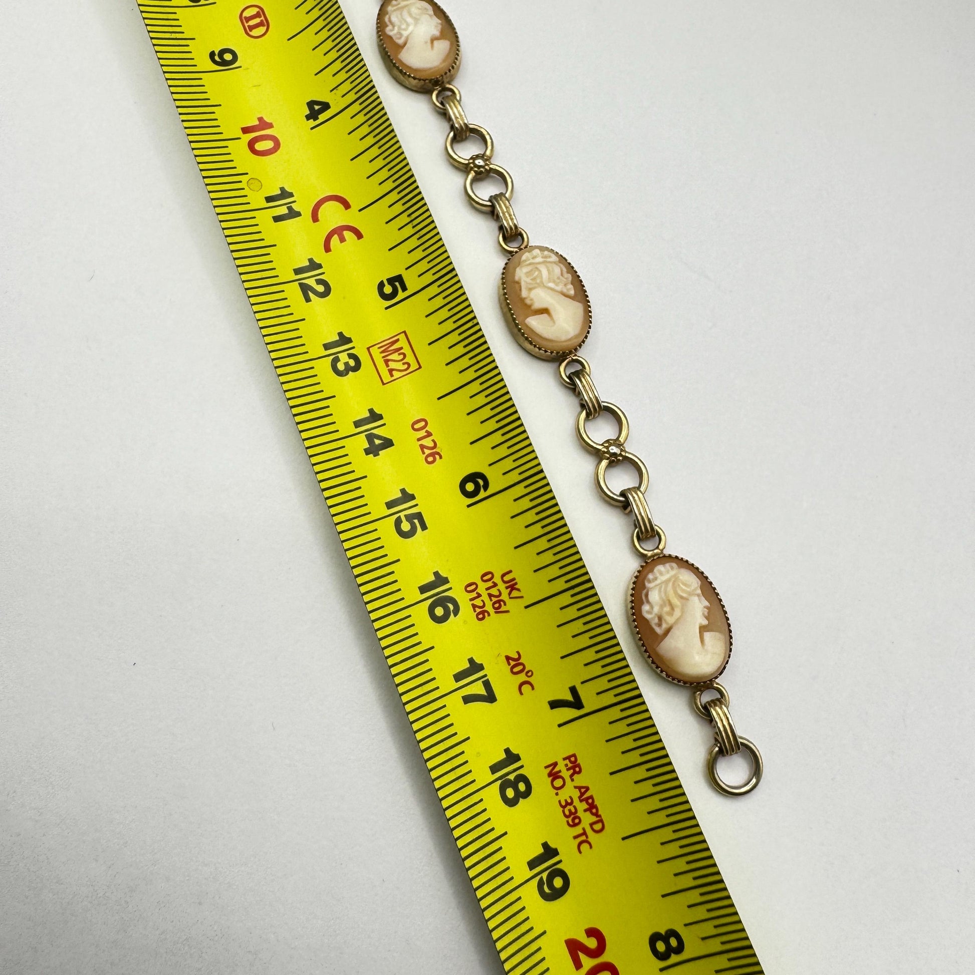 Vintage Cameo Bracelet Gold Filled