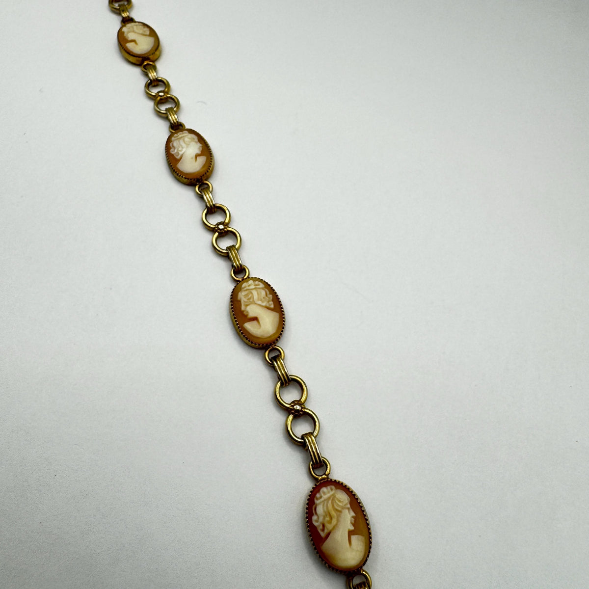 Vintage Cameo Bracelet Gold Filled