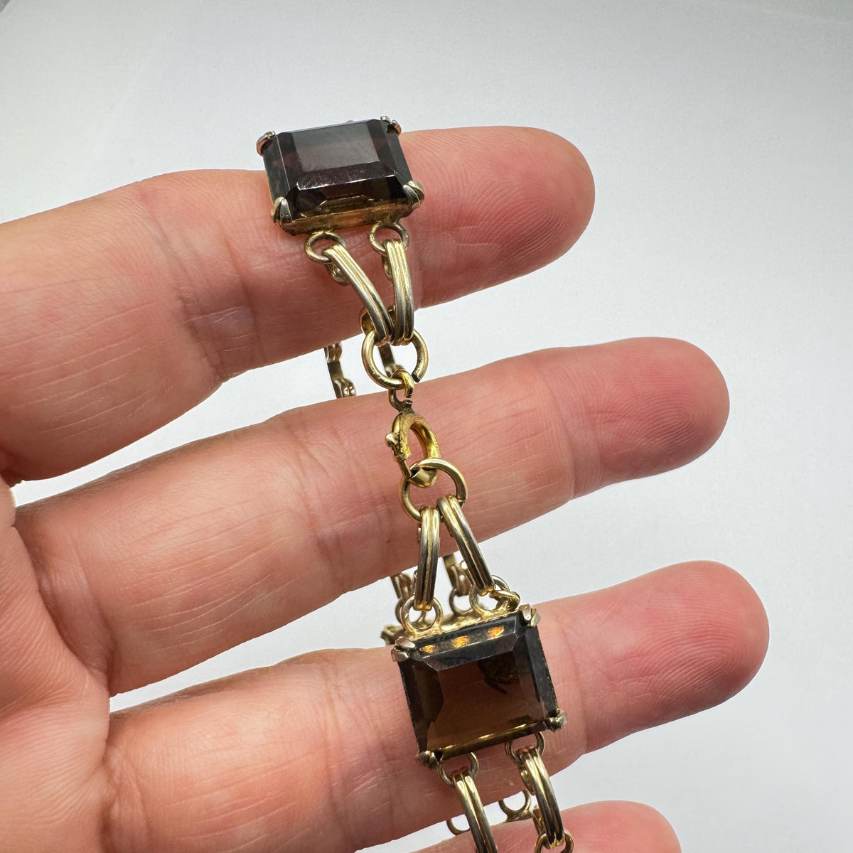 Vintage Goldstone Bracelet Gold filled