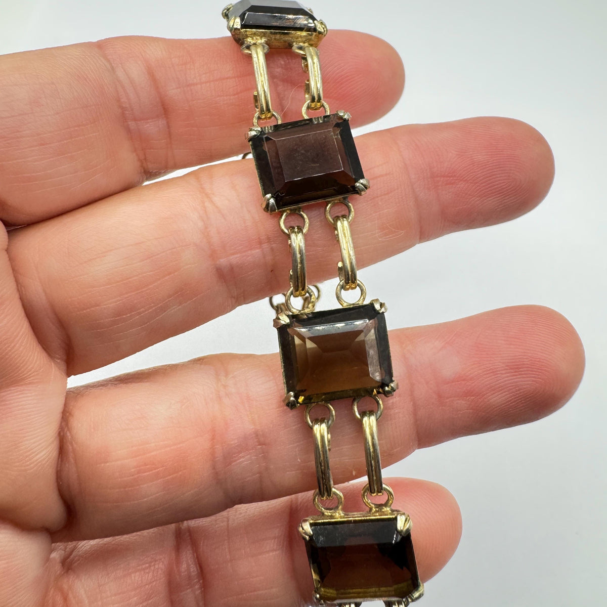Vintage Goldstone Bracelet Gold filled