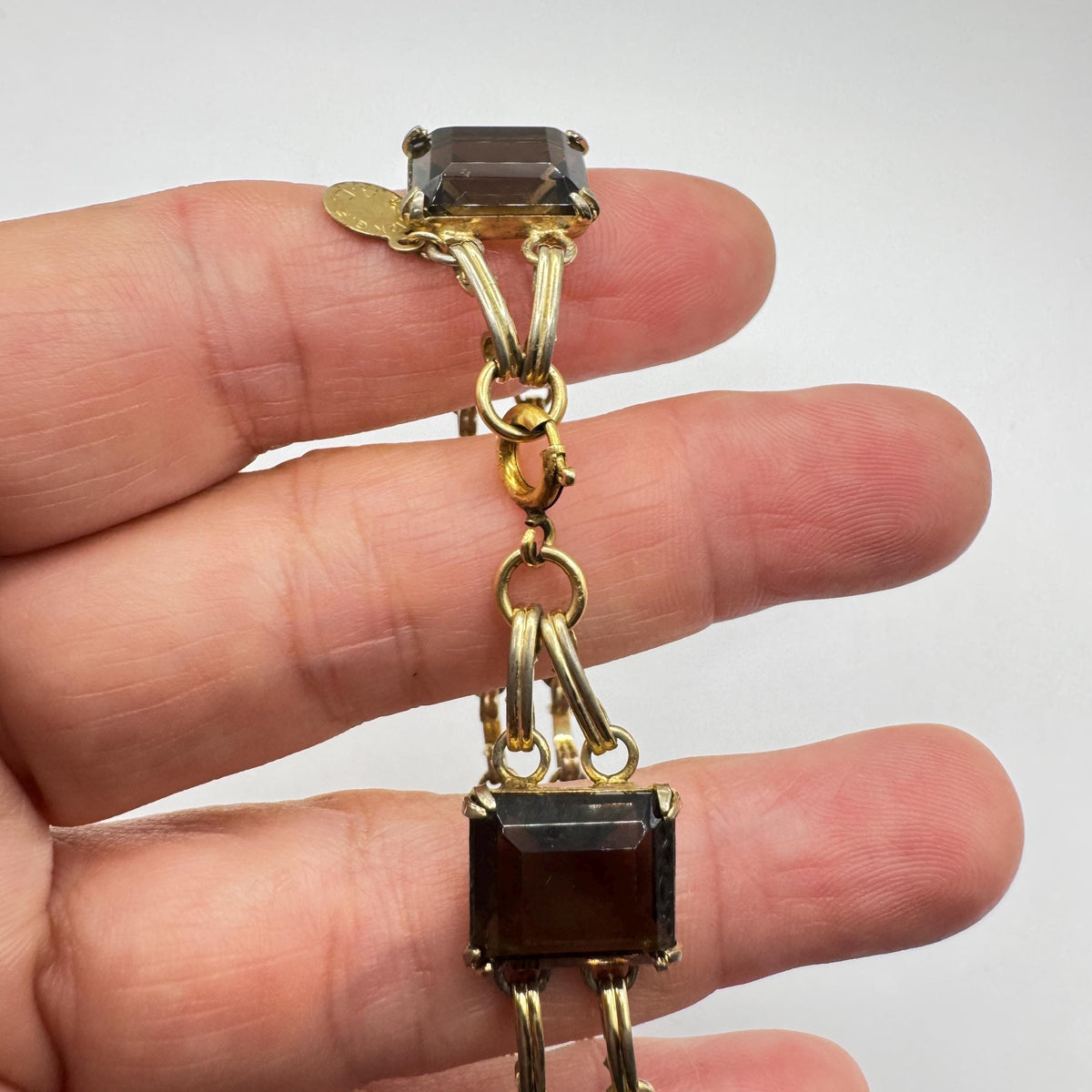 Vintage Goldstone Bracelet Gold filled