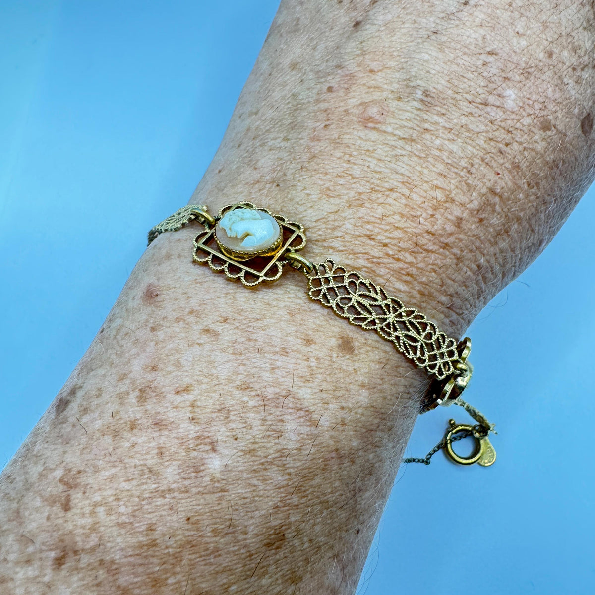 Vintage Cameo Bracelet Gold Filled