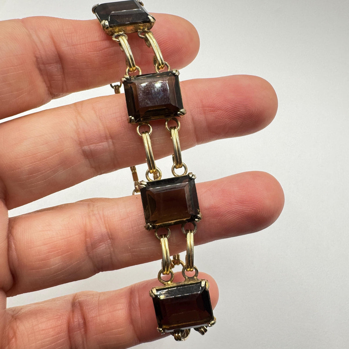 Vintage Goldstone Bracelet Gold filled