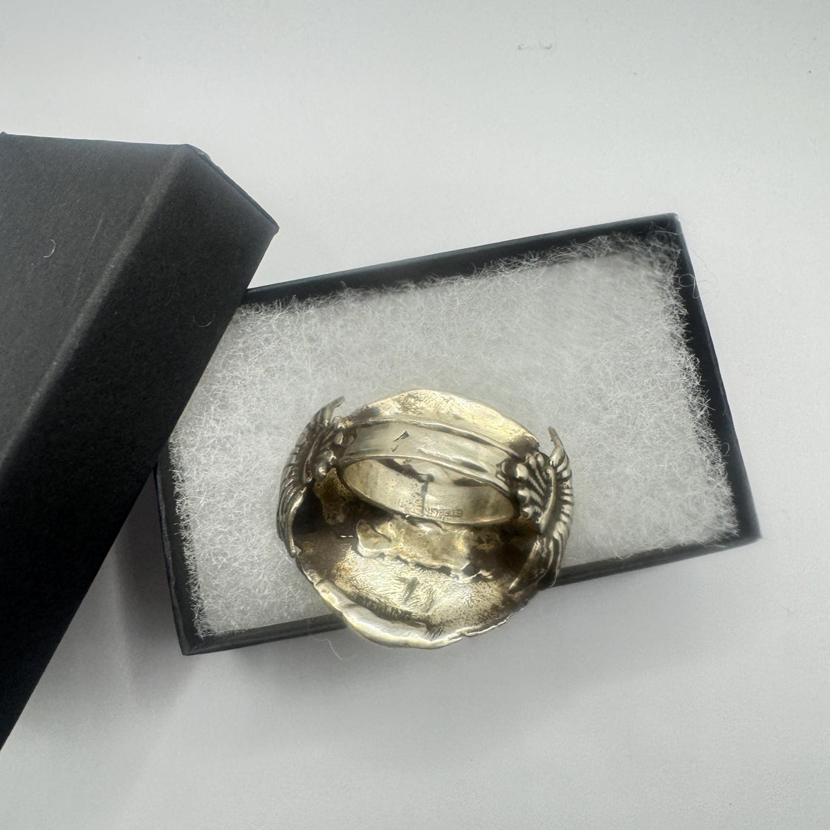 Vintage Gothic Dragon 925 Sterling Silver Ring Size 6.5