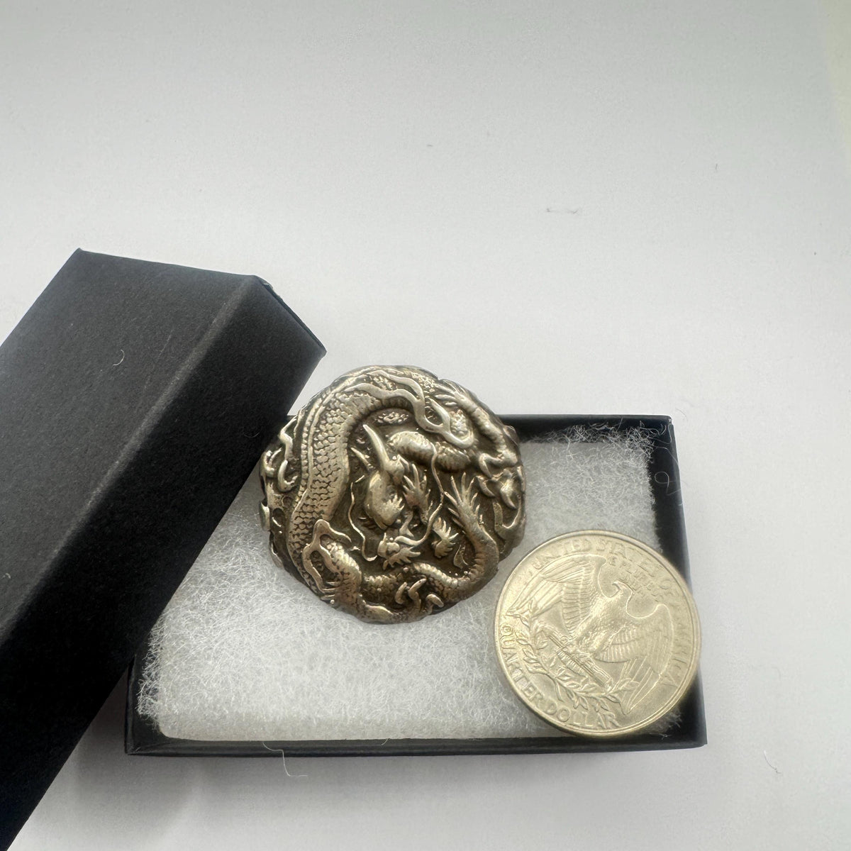 Vintage Gothic Dragon 925 Sterling Silver Ring Size 6.5