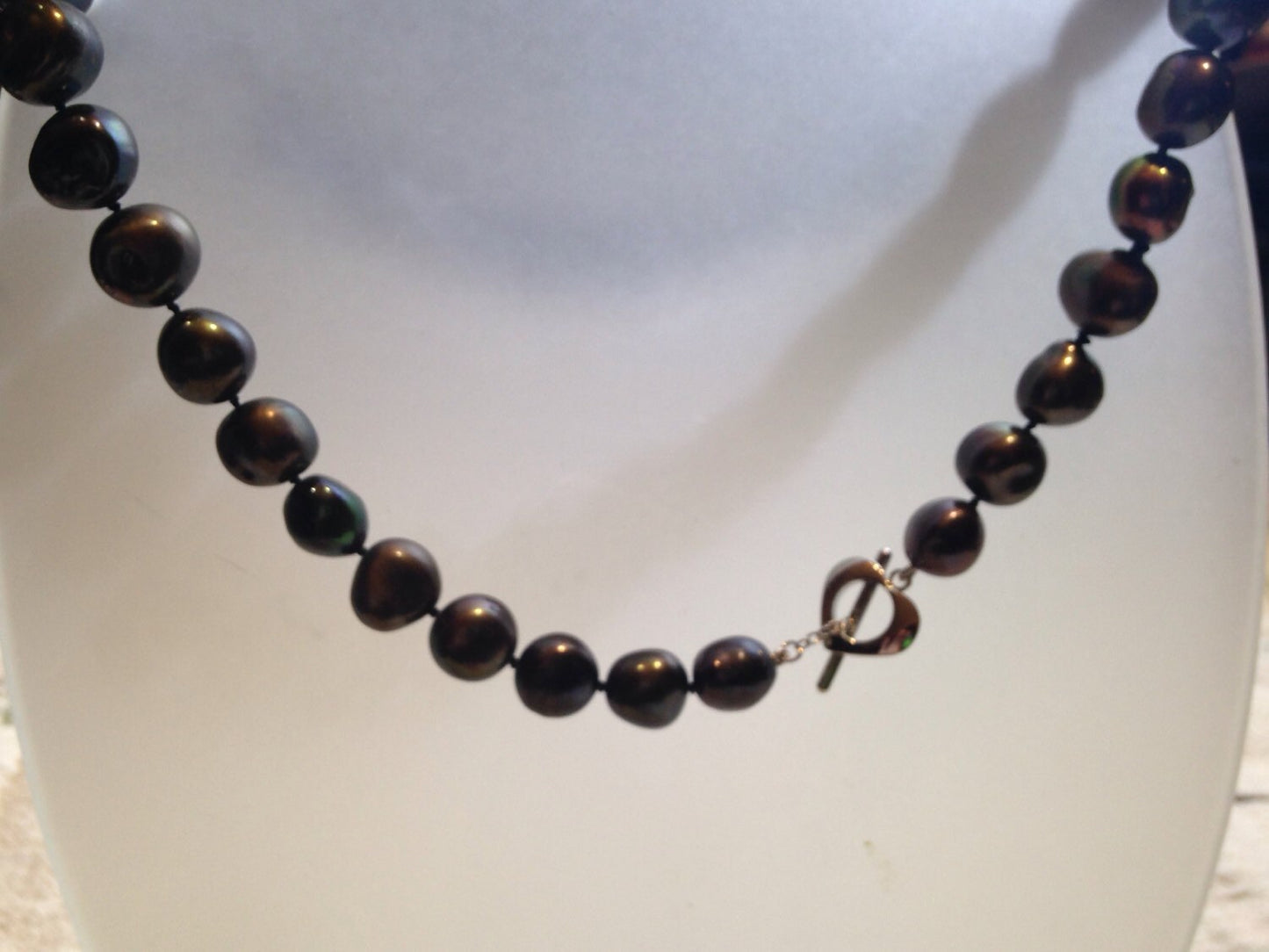 Vintage Black Baroque Freshwater Pearl Necklace/Choker
