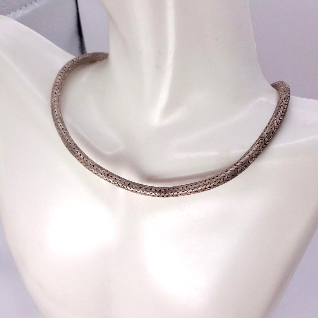 Vintage Snake chain 16 inch 925 Sterling Silver necklace