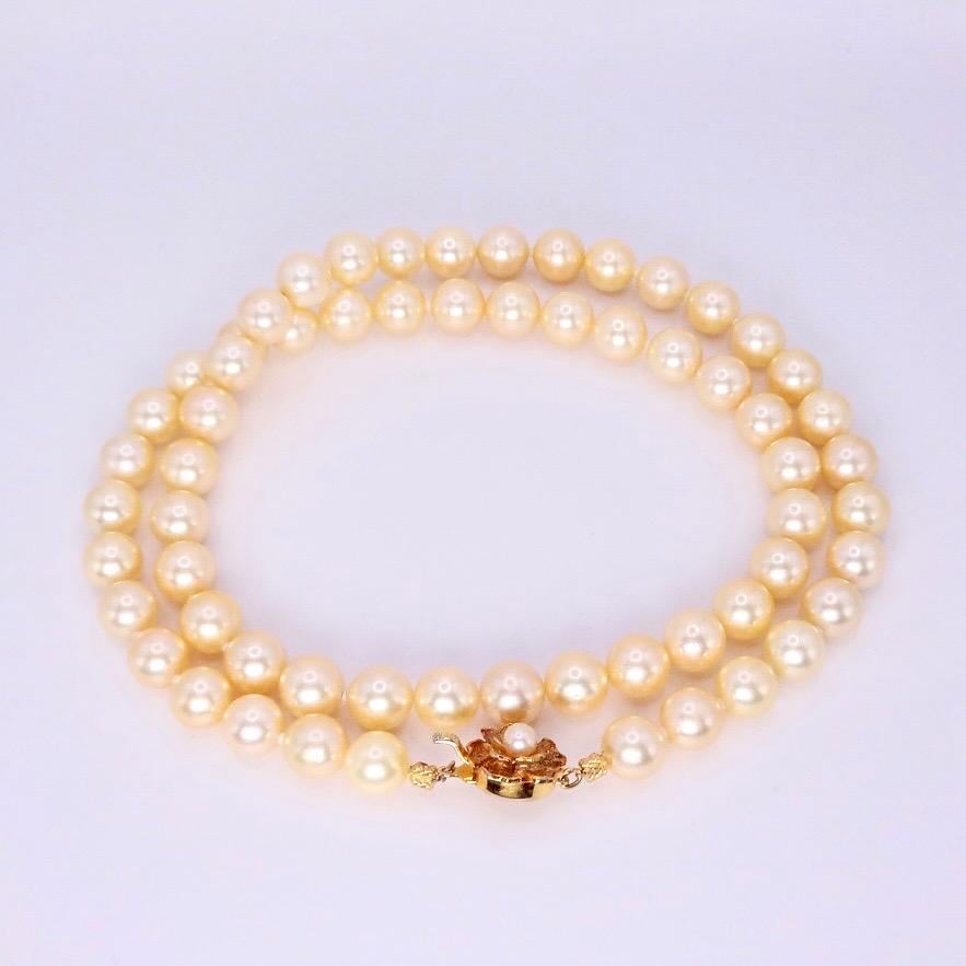 Vintage Cream Pearl 24 inch Necklace